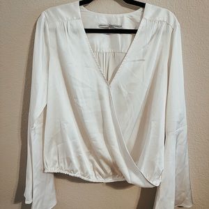 SOLD - Cream Satin Guess Top